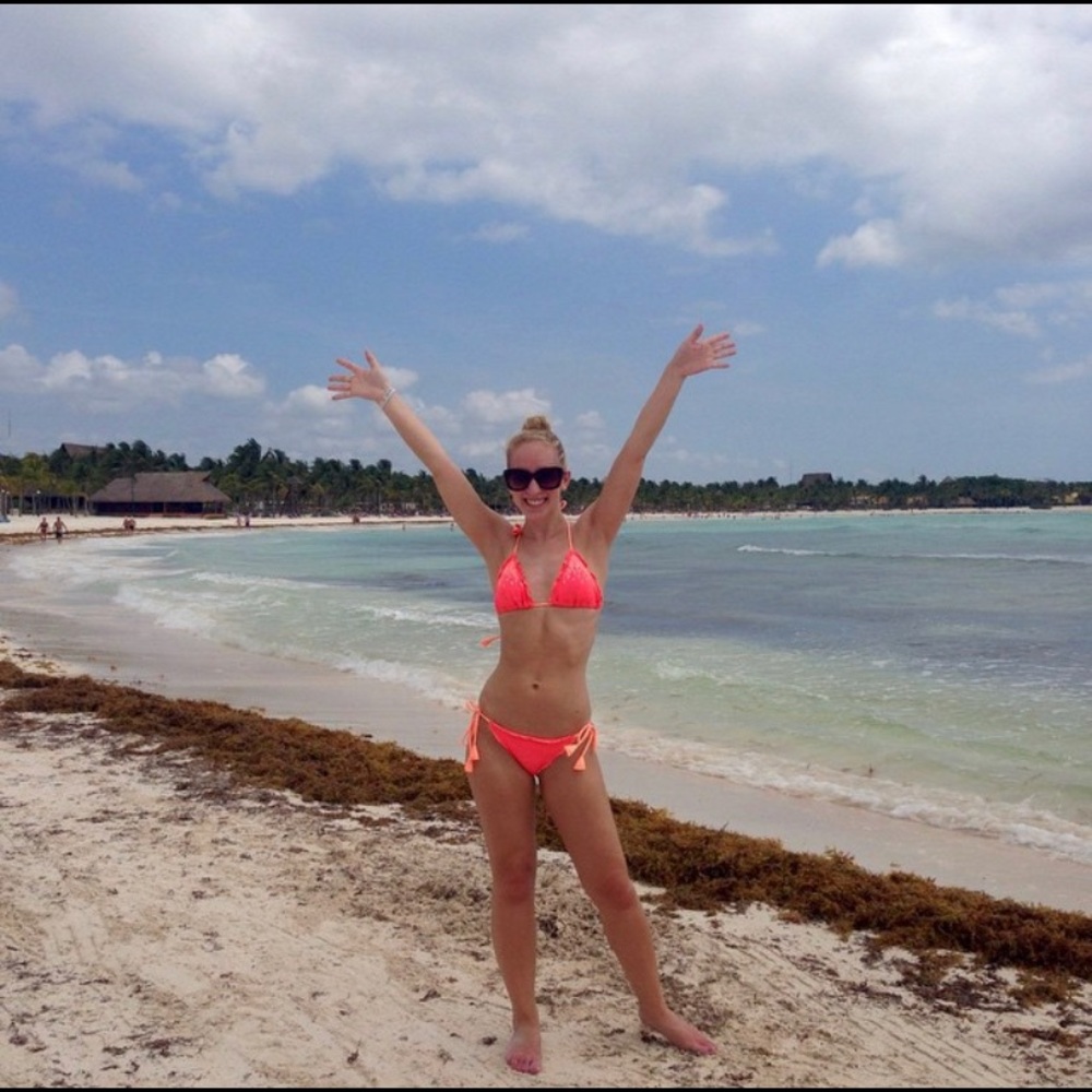 Victoria’s Secret Tassel Tie Melon Bikini - XS
